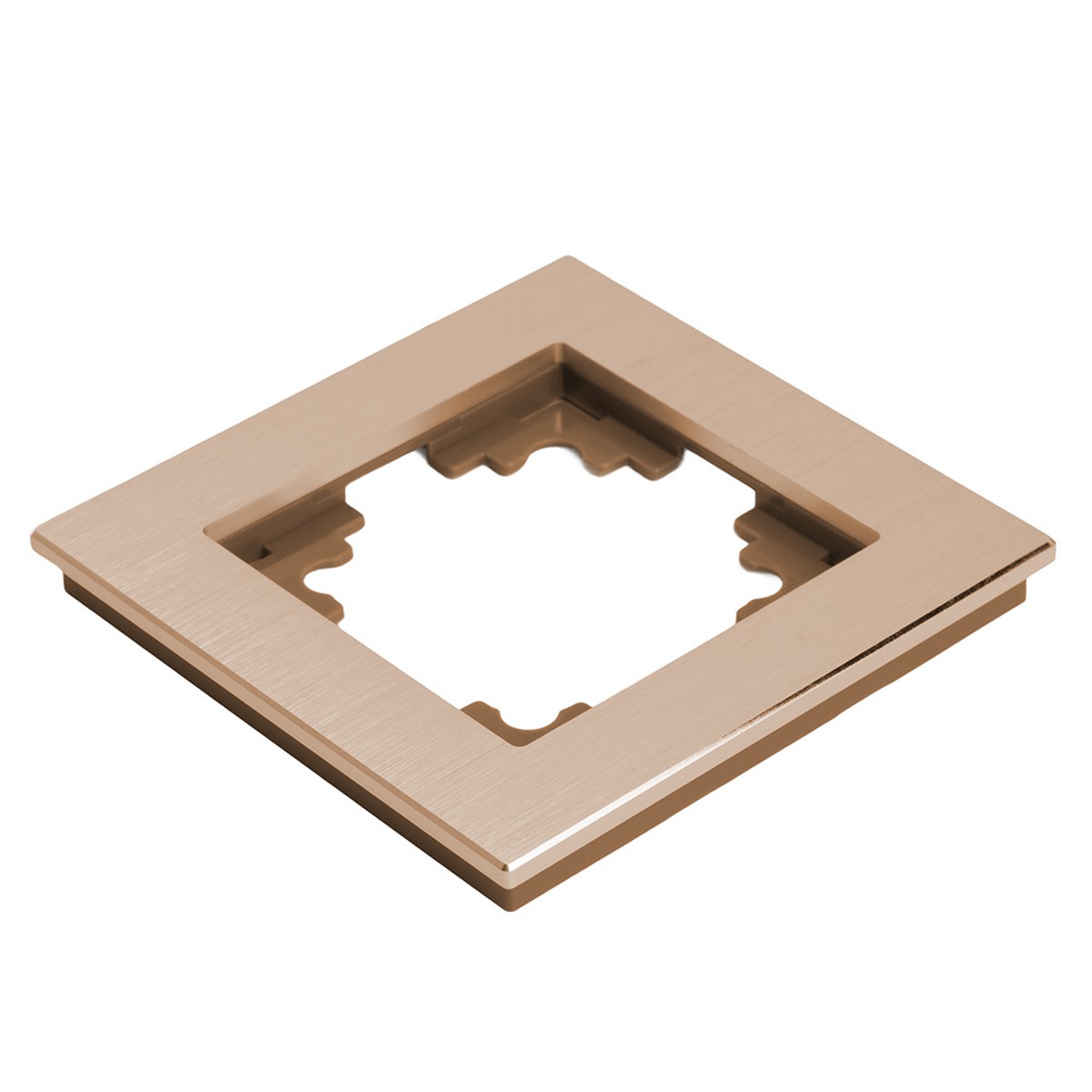 Катрин - Розетки и выключатели Stekker Рамка 1-местная металл STEKKER MFR00-7001-02 Катрин шампань 50010