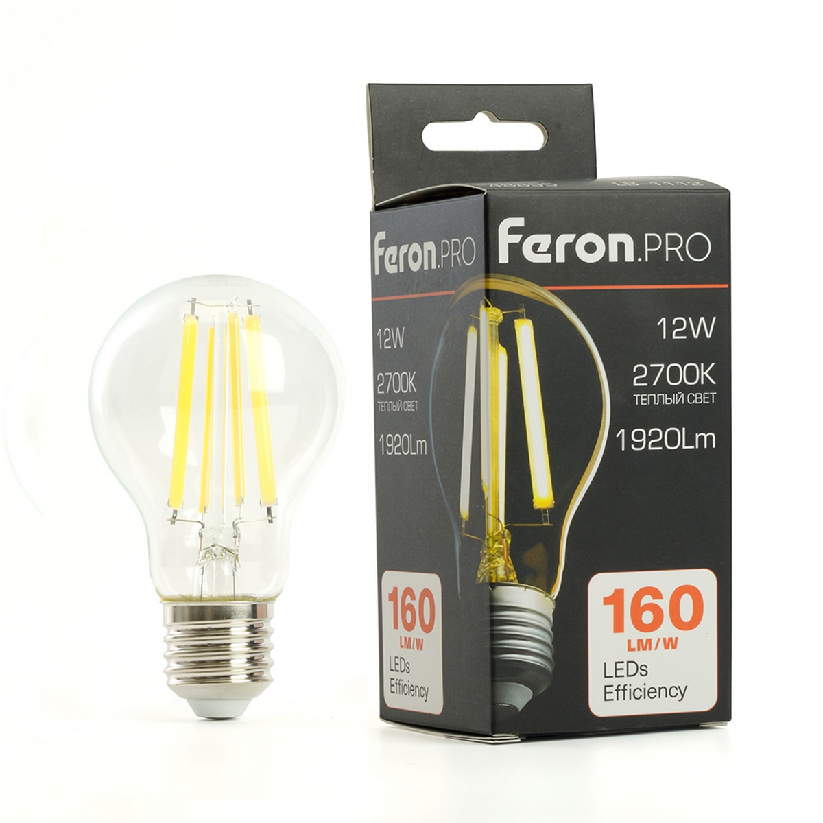 E27 Лампа светодиодная Feron.PRO LB-1112 Шар E27 12W 175-265V 2700K 48895 