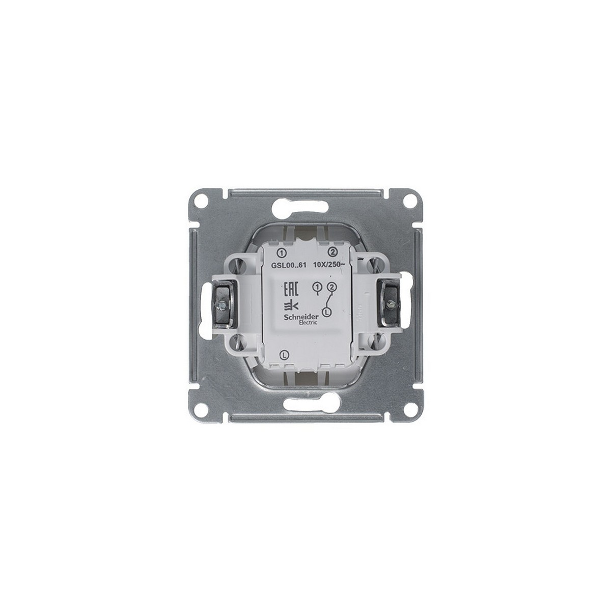 Glossa Платина Переключатель 1-клавишный Systeme Electric Glossa Платина GSL001261