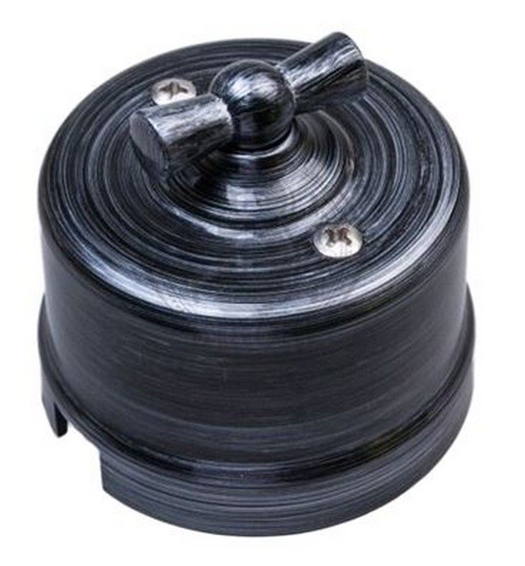 Bironi Лизетта - Ретро розетки и выключатели Выключатель проходной BIRONI Серебряный 1-кл B1-201-11