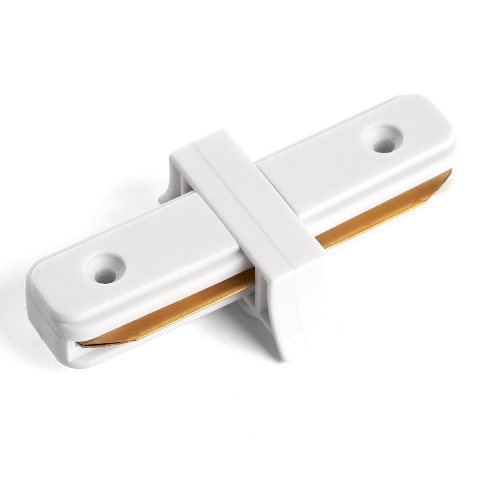 Трековые светодиодные светильники Коннектор прямой для шинопровода Feron LD1000 белый 10314 