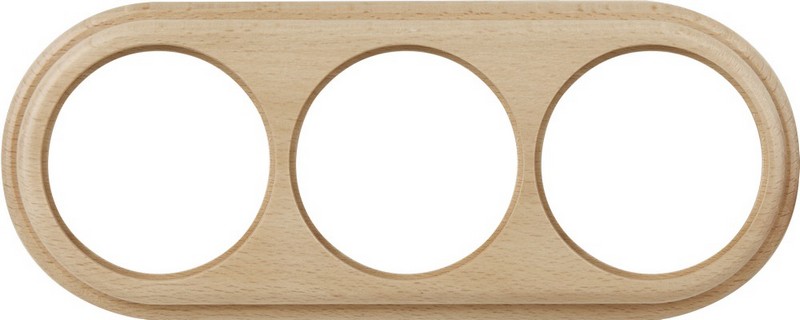 Werkel Ретро Рамка Werkel ретро WL15-frame-03 (светлый бук) на 3 поста