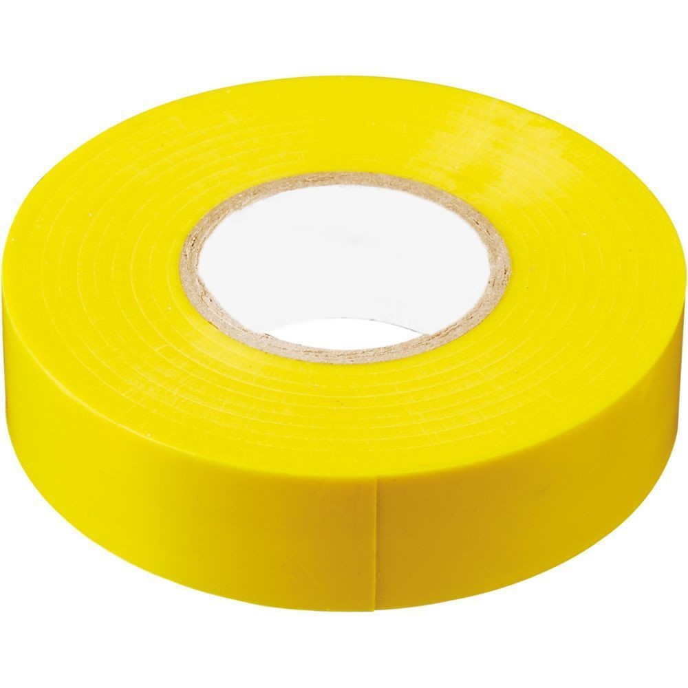 Изолента STEKKER INTP01319-20 0,13*19 20 м. желтая 32841
