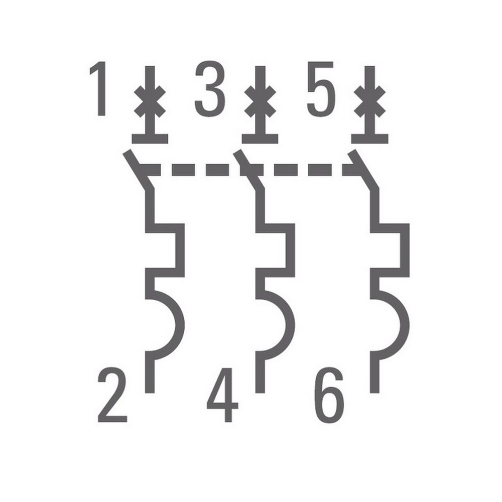 3 полюсные (трехполюсные) Автоматический выключатель EKF PROxima ВА 47-63 3P 50А (С) 4,5kA mcb4763-3-50C-pro 