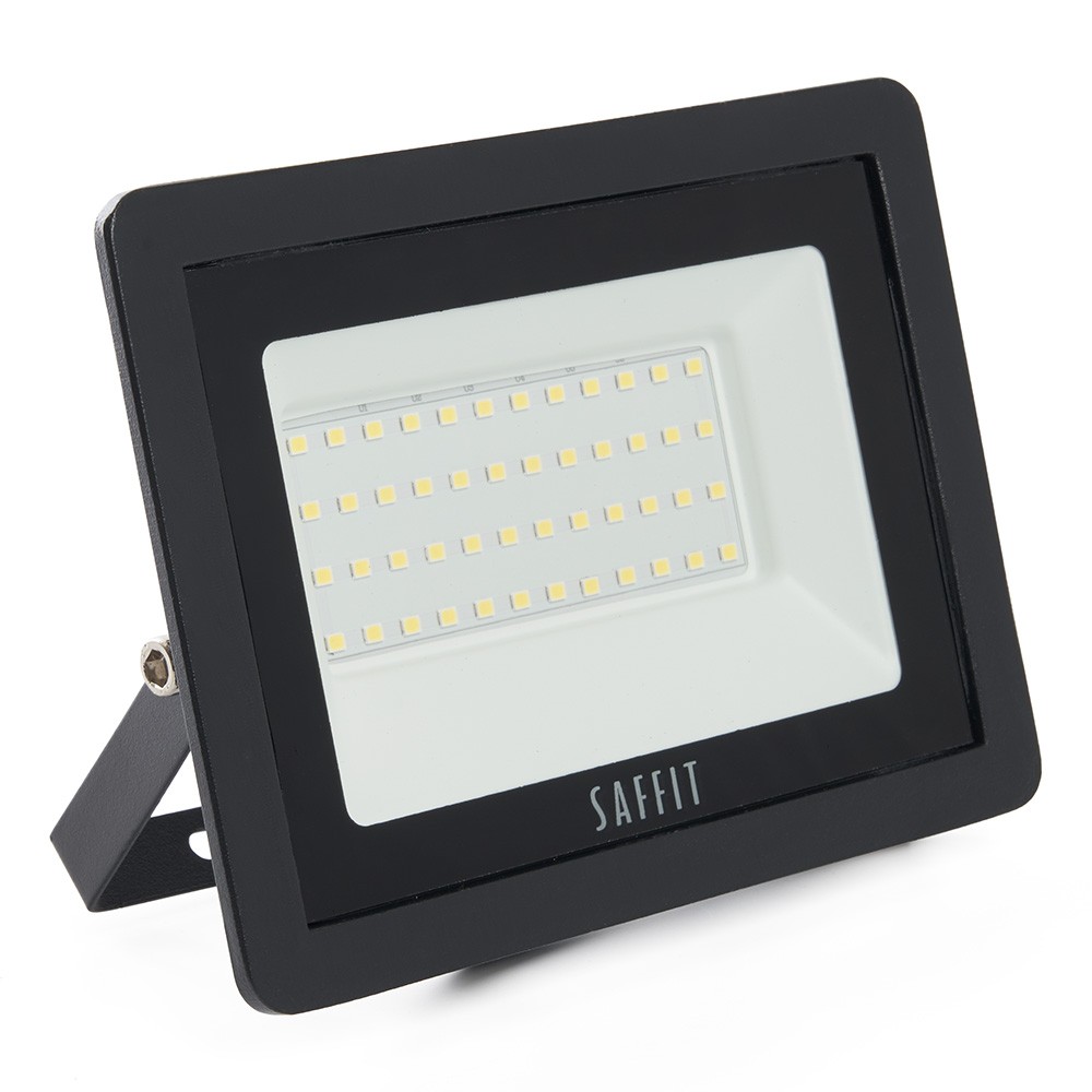 Прожекторы светодиодные Светодиодный прожектор Saffit SFL90-50 50W Черный 6400K 55066 