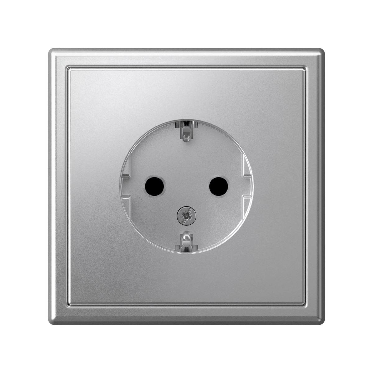 ArtGallery Алюминий Розетка Systeme Electric ArtGallery Алюминий с заземлением со шторками 16А GAL000345