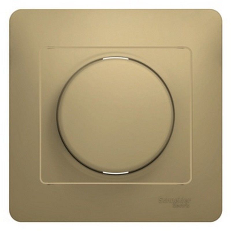 Glossa Титан Светорегулятор (диммер) Systeme Electric Glossa Титан поворотный, 300Вт  GSL000434