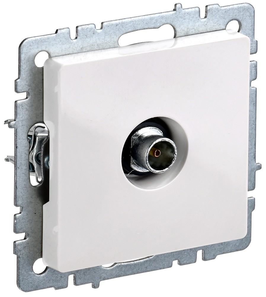 IEK Brite Белый Розетка IEK BRITE TV оконечная РТВ11-0-БрБ белый BR-A10-O-K01