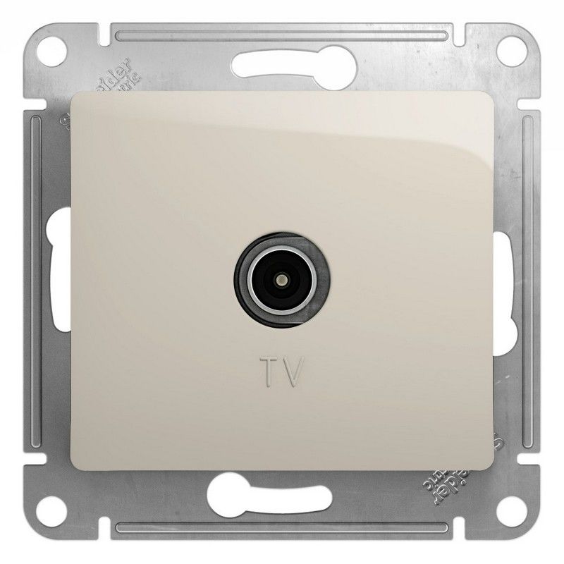 Glossa Молочный Розетка TV Systeme Electric Glossa Молочная оконечная 1DB GSL000991