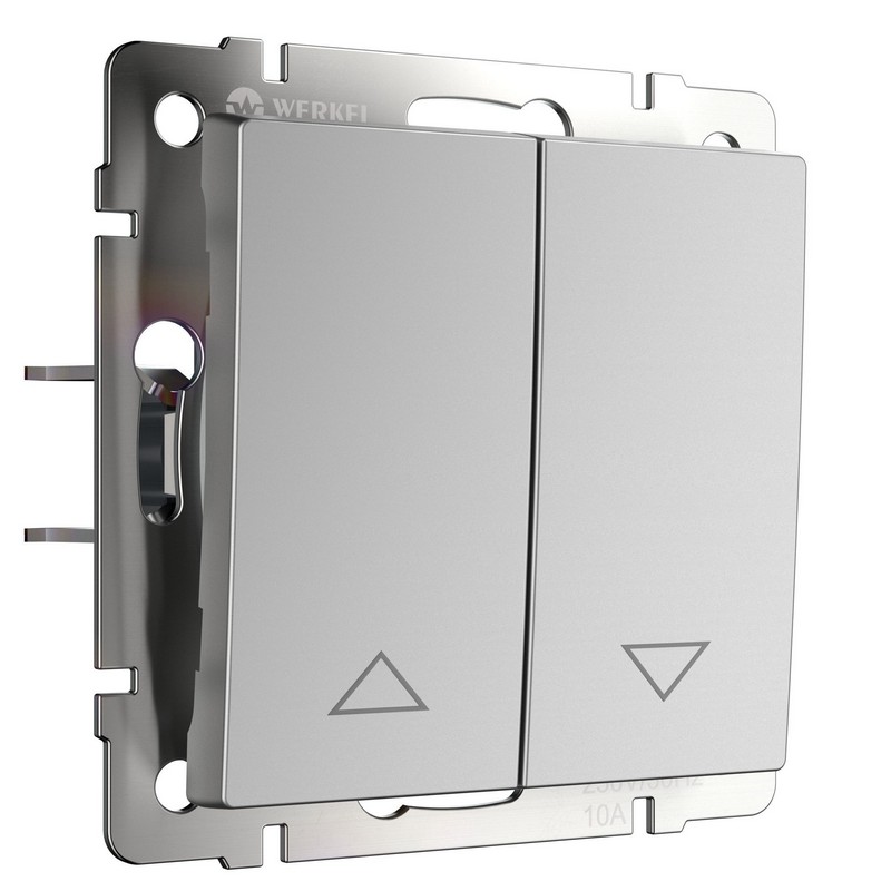 Werkel Серебряный механизмы Выключатель Werkel жалюзи (серебряный) W1124506