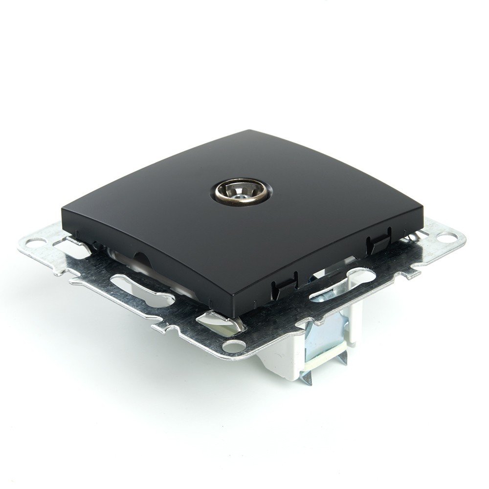 Эрна - Розетки и выключатели Stekker Розетка телевизионная 1-местная STEKKER PST00-9108-03 75 Ом 5-862МГц Эрна черный 49152