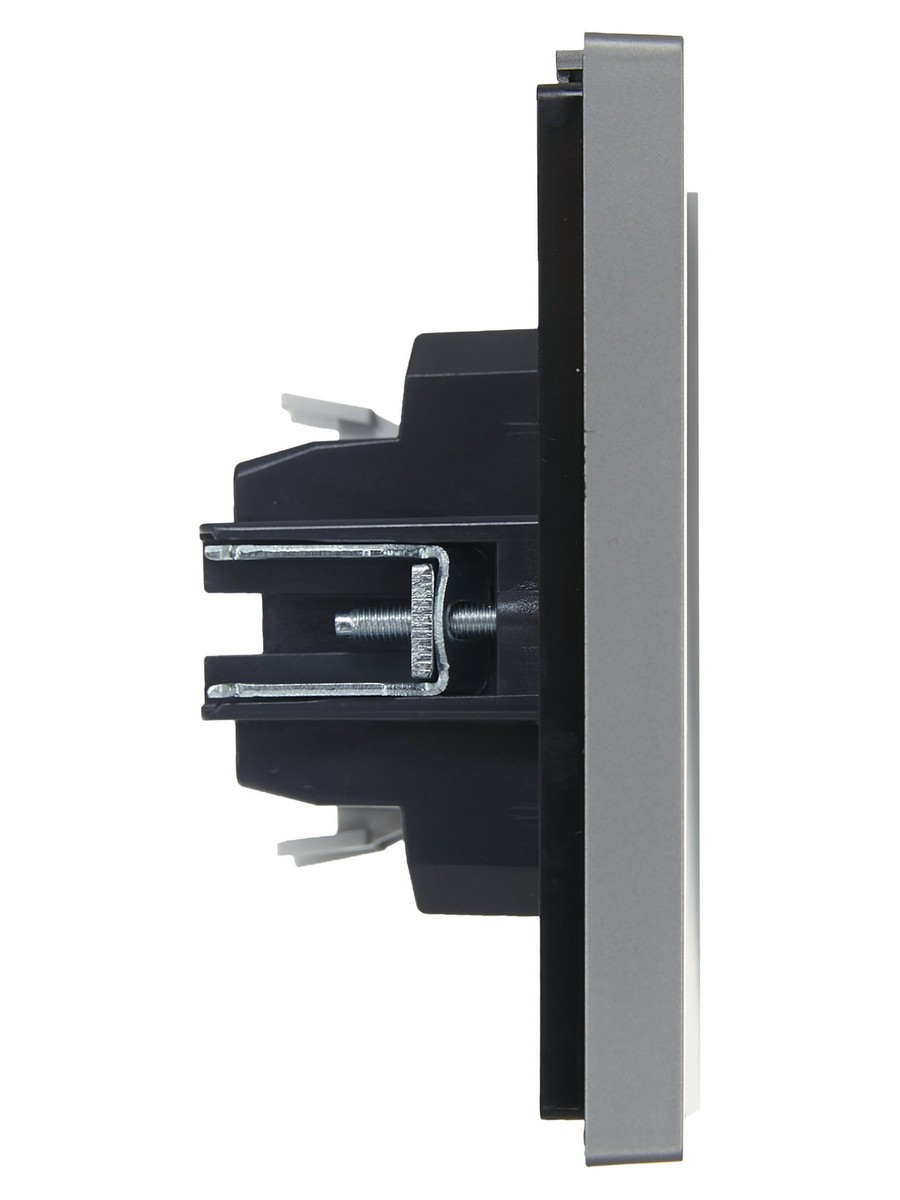 IEK FORTE&PIANO Сталь Выключатель IEK FORTE&PIANO Сталь 1-кл проходной 10А FP503