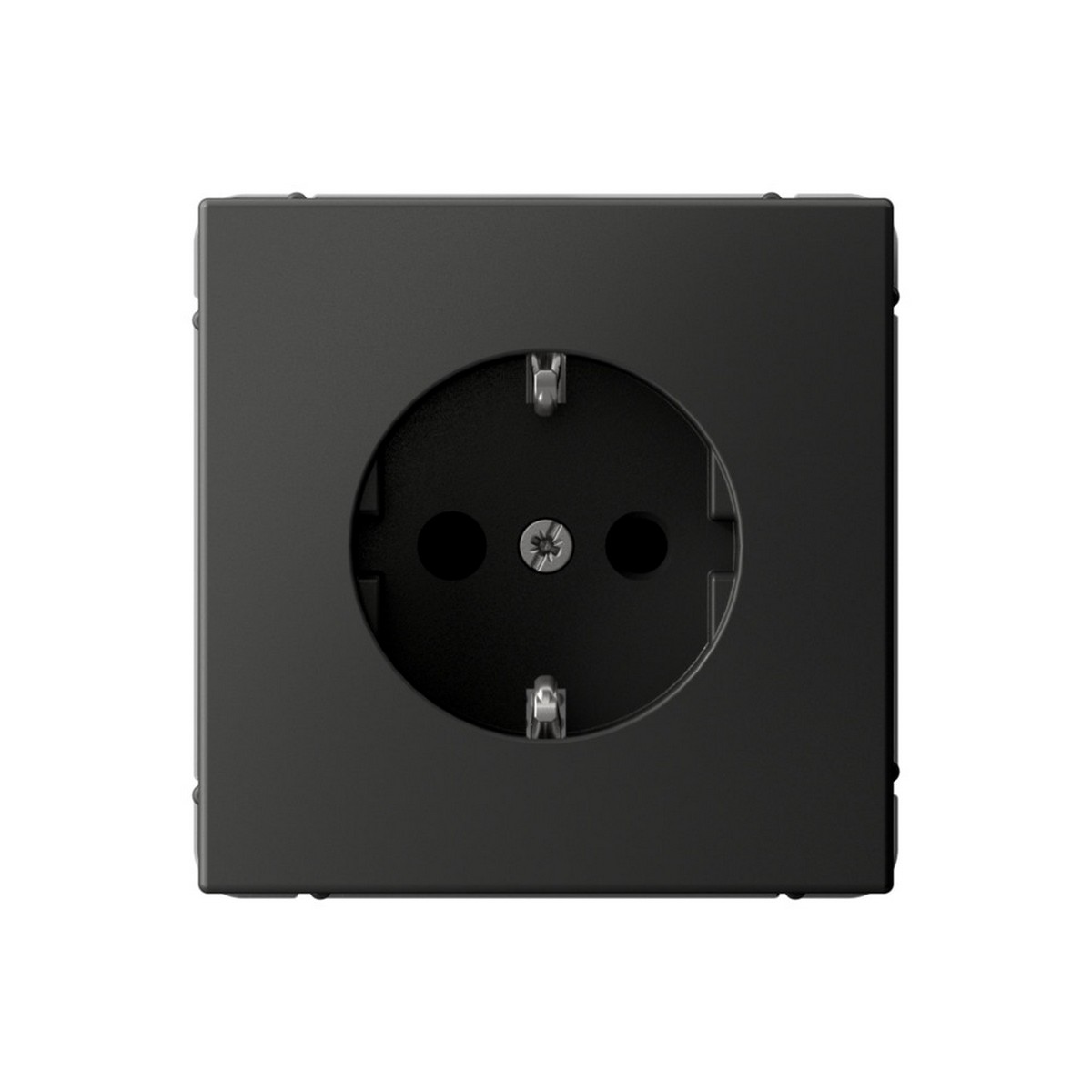 ArtGallery Базальт Розетка Systeme Electric ArtGallery Базальт с заземлением со шторками 16А GAL001445