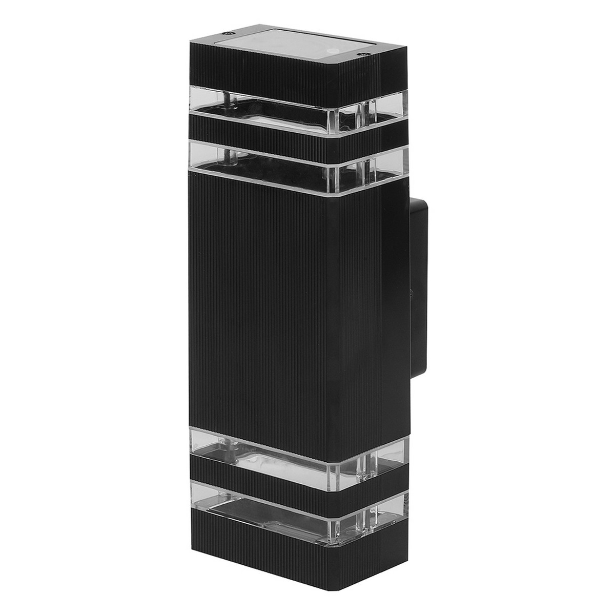 Уличные настенные светильники Светильник садово-парковый Feron.ONE DH0807-P на стену вверх/вниз 2*GU10 черный пластик 51539