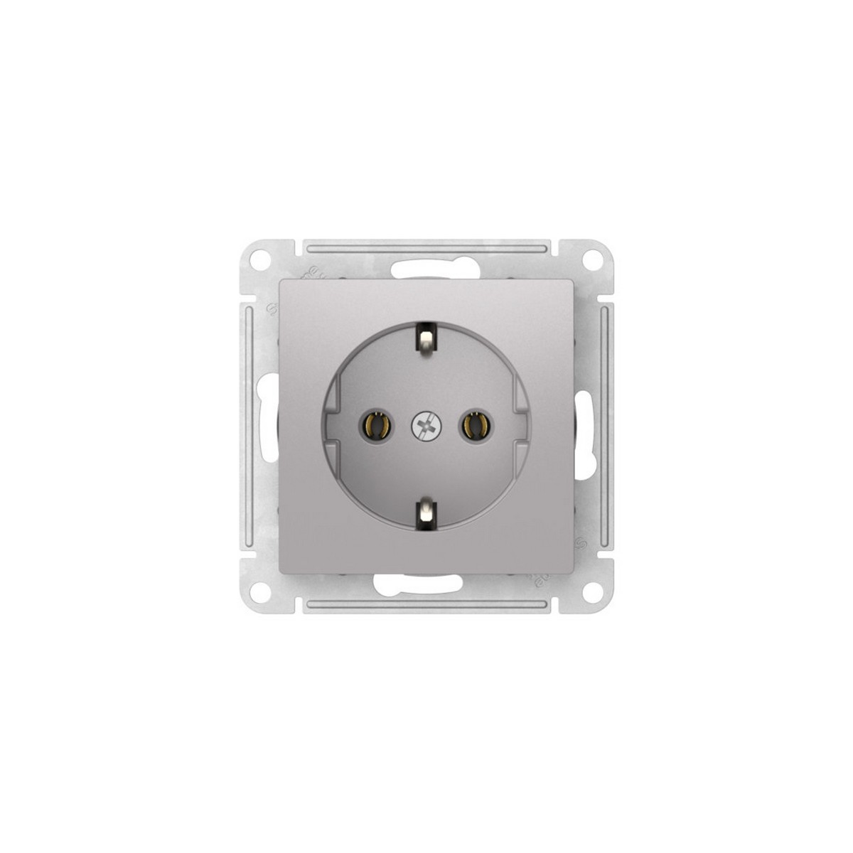 AtlasDesign Алюминий Розетка SE AtlasDesign Алюминий с заземлением быстрозажим. клем. ATN000343S