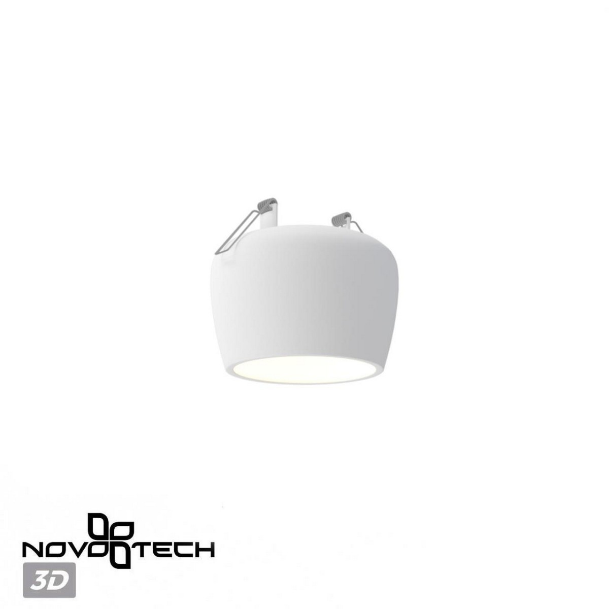 Встраиваемые светодиодные светильники Светильник встраиваемый NOVOTECH YESO 370980 гипсовый под покраску 