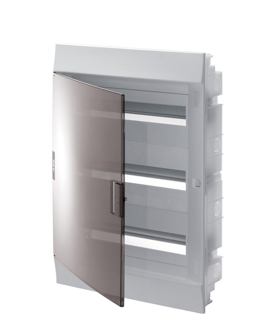 Щиты и боксы ABB Mistral41 Бокс в нишу ABB Mistral41 54М прозрачная дверь (c клемм) 1SLM004101A2209