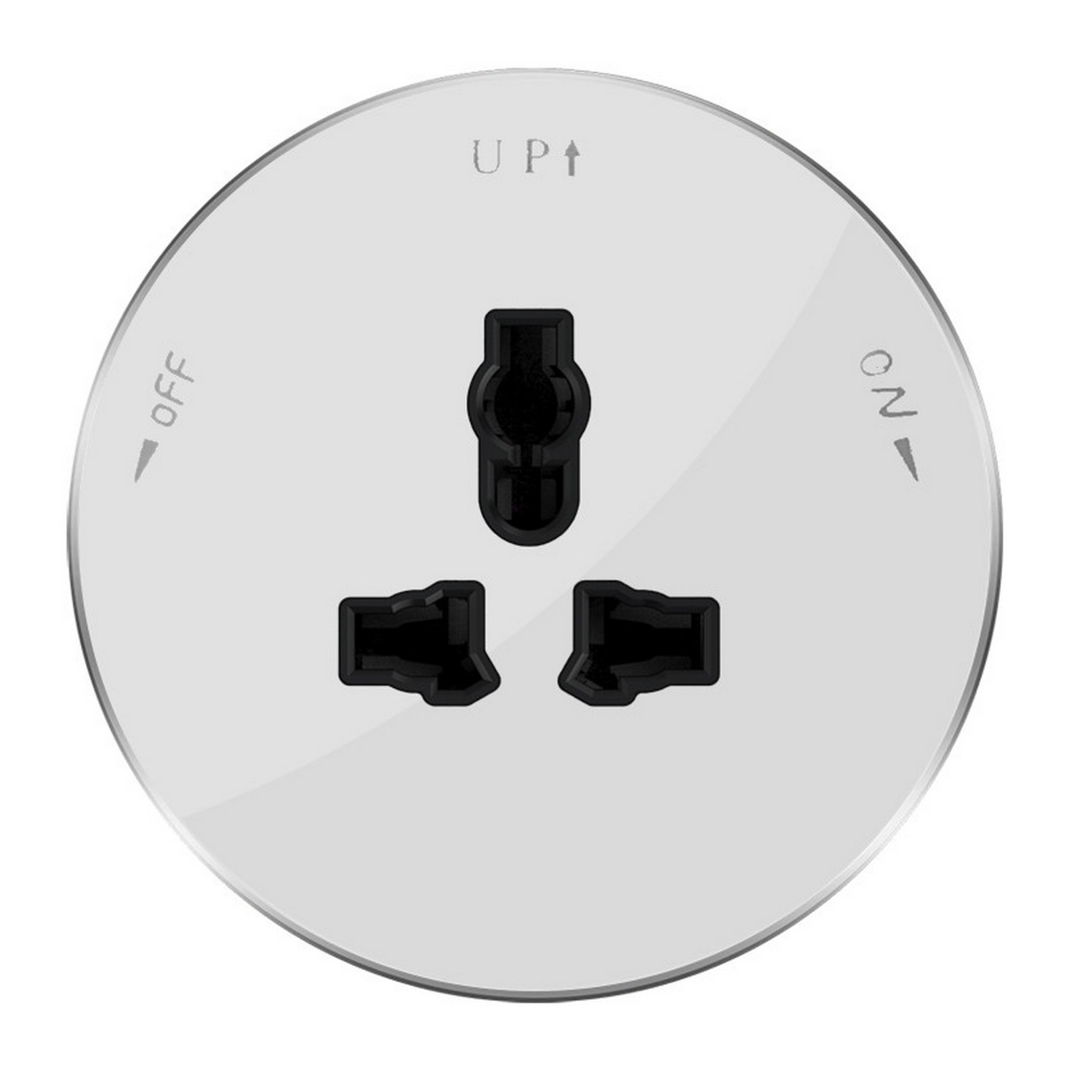 MultiTrack - Розетки и шинопровод Розетка Systeme Electric MultiTrack Белая круглая 13А/250В MTK13002W