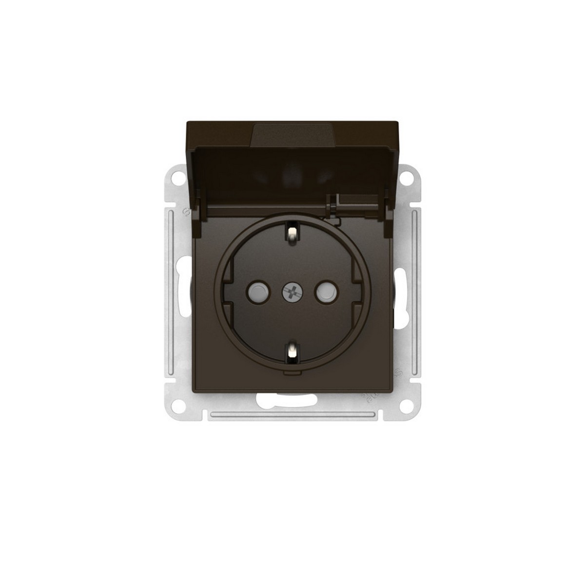 AtlasDesign Мокко Розетка SE AtlasDesign Мокко с заземл. со шторк. с крышкой IP20 быстрозажим. клем. ATN000646S