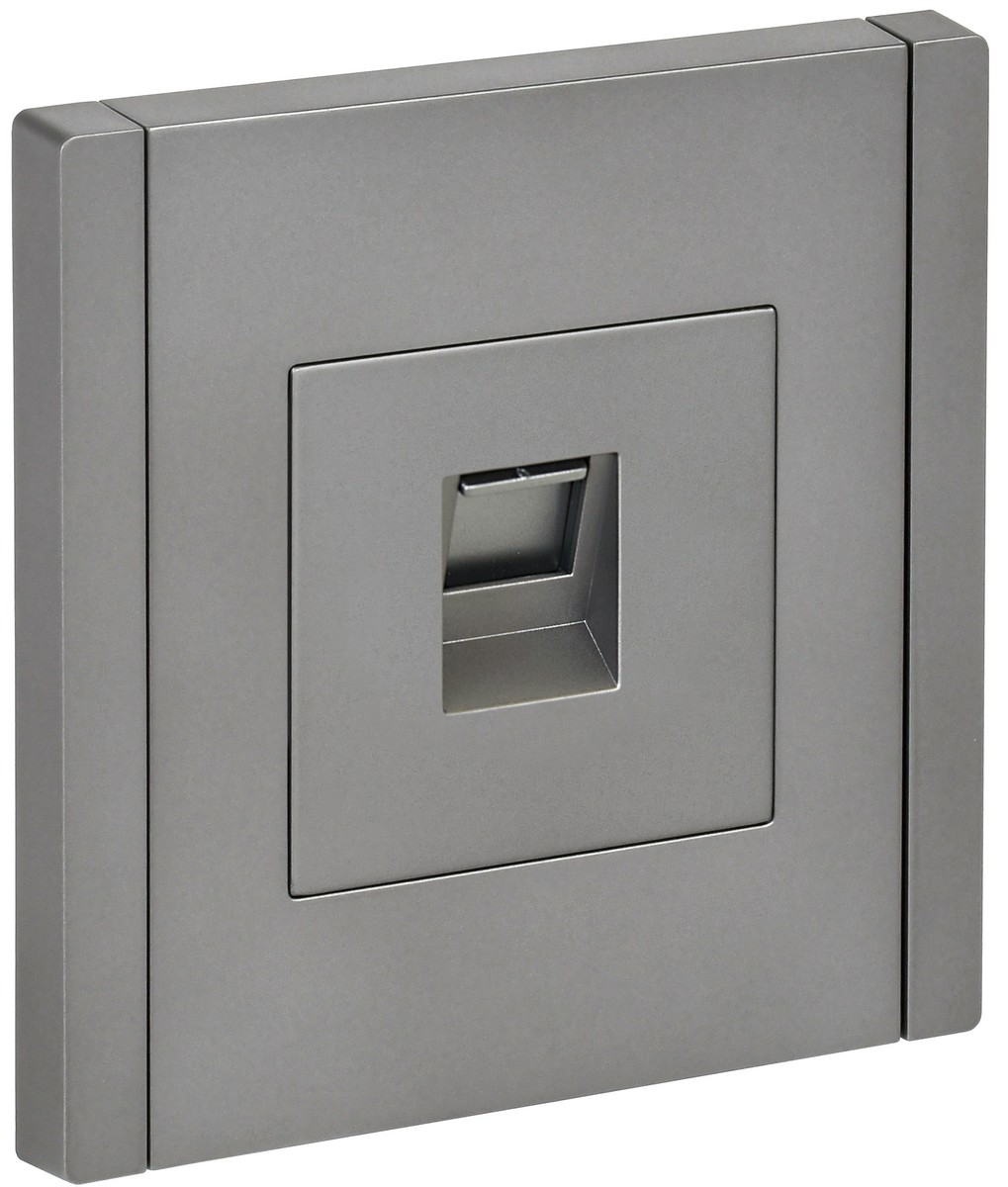 IEK FORTE&PIANO Сталь Розетка IEK FORTE&PIANO Сталь комп. RJ45 кат.5E FP532