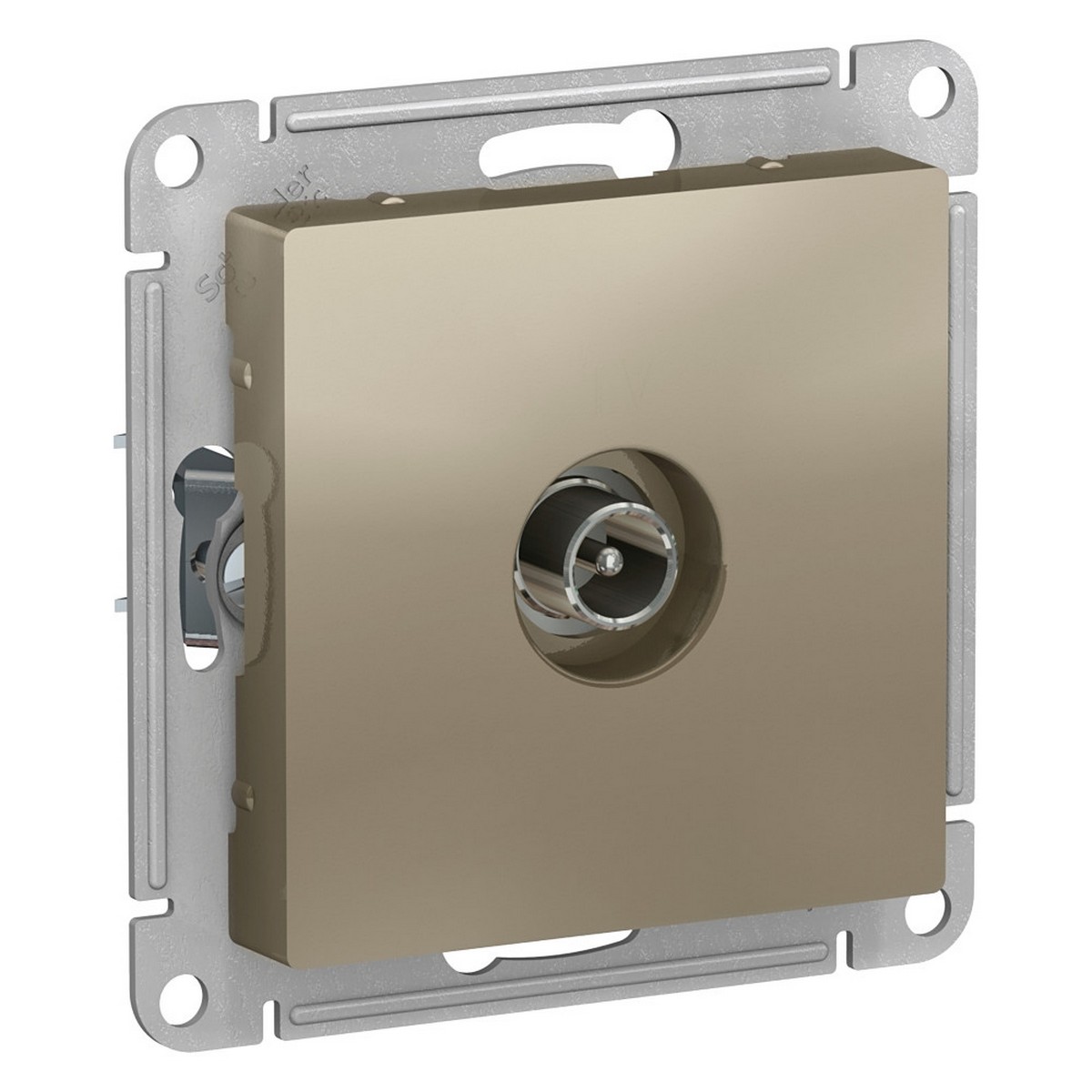 AtlasDesign Шампань Розетка TV Systeme Electric AtlasDesign Шампань оконечная 1DB, ATN000591
