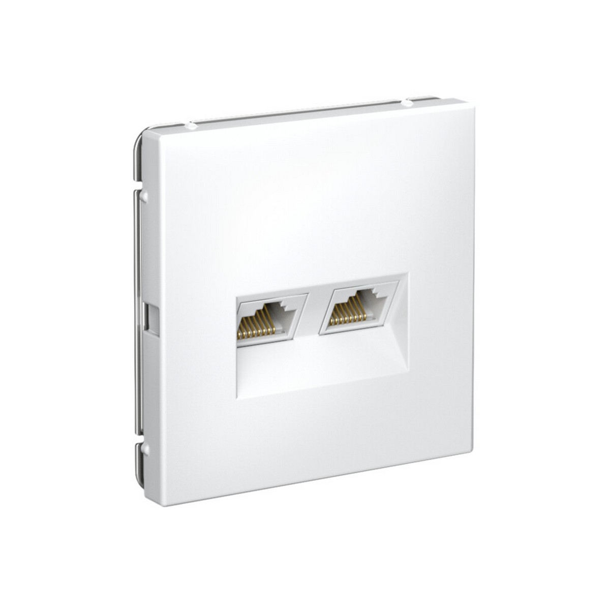 ArtGallery Лотос Розетка Systeme Electric ArtGallery Лотос двойная компьютерная RJ45+RJ45 кат.6А GAL001388
