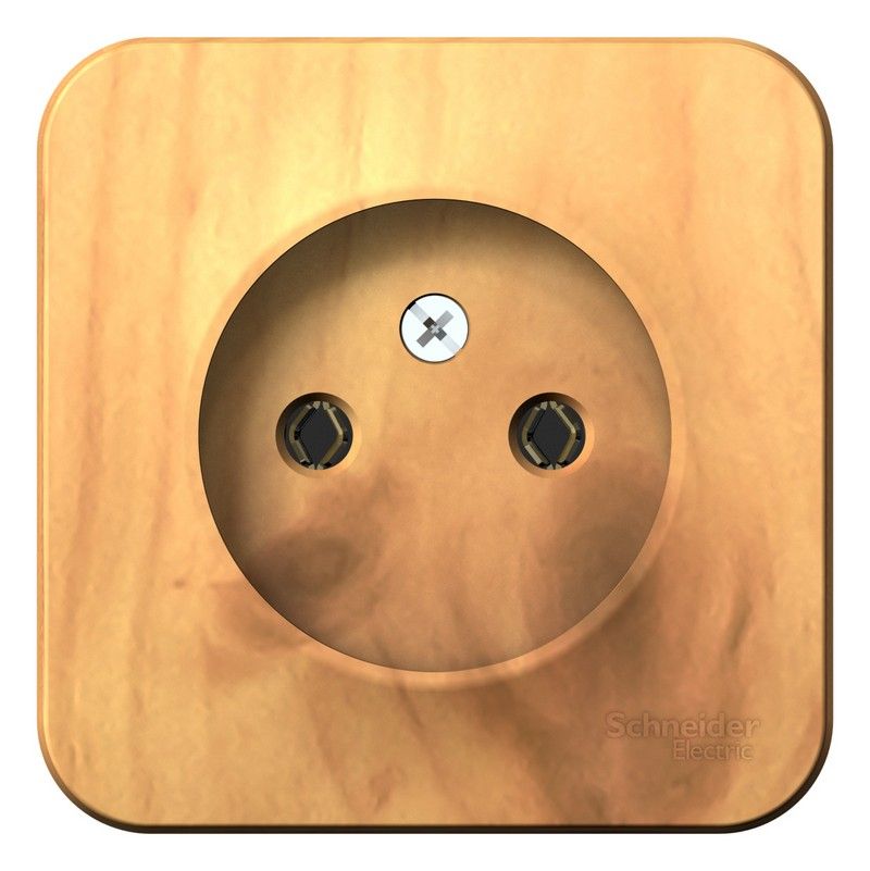 Blanca ясень розетки и выключатели Розетка SE Blanca б/з Ясень наружный без шторок BLNRA000105