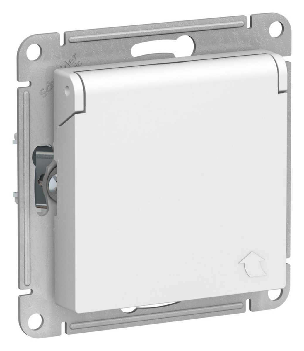 AtlasDesign Лотос Розетка Systeme Electric AtlasDesign Лотос с/з со шторками крышкой, 16А, IP20, ATN001346