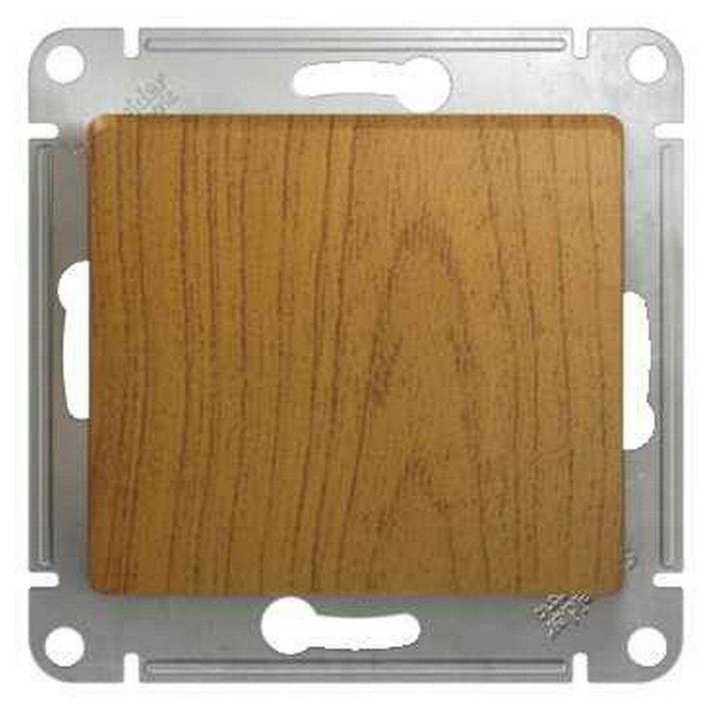 Glossa Дуб Переключатель Systeme Electric Glossa Дерево Дуб 1-клавишный, сх.6 GSL000561