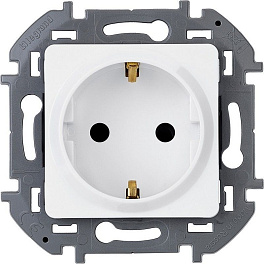 Розетка Legrand INSPIRIA Белый с заземлением 16 А 250 В 673720